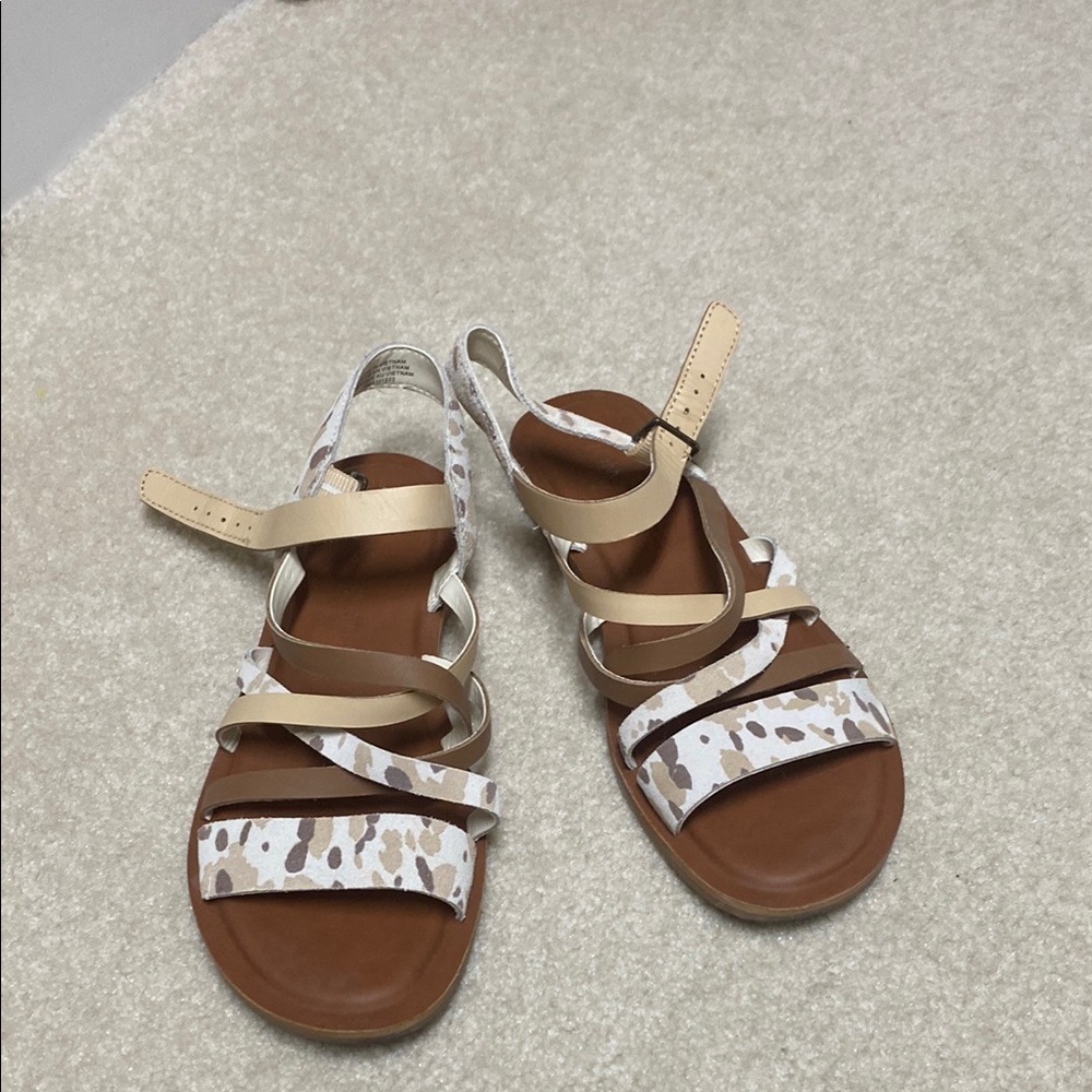 Toms Women's Sandals - Cream and Brown